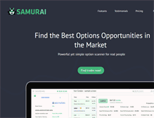 Tablet Screenshot of optionsamurai.com